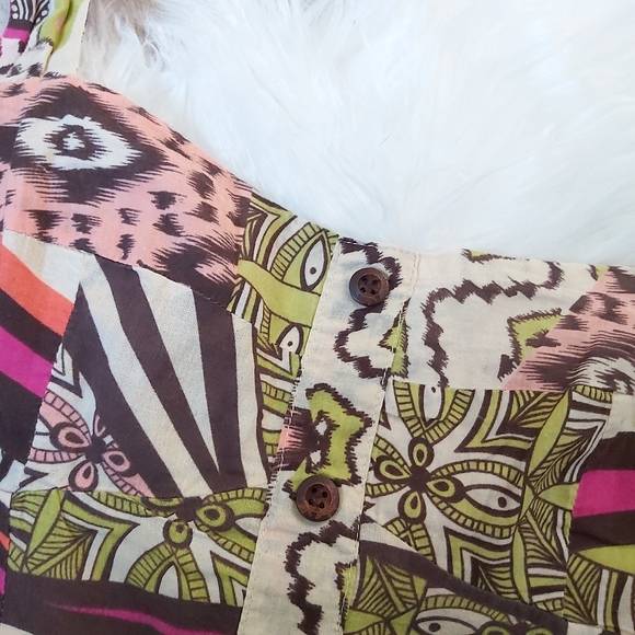 Summer Cotton Peppe Peluso pattern High Waisted dress - Picture 5 of 9